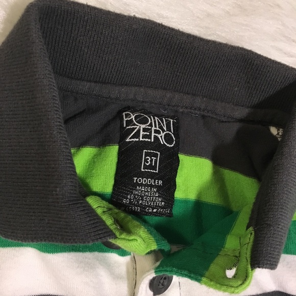 [Point Zero] Striped Polo Shirt - Picture 5 of 5